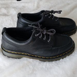 Dr. Martens Lowell Mocc-toe shoes (black)